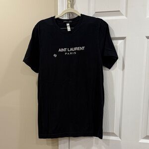 Brooklyn Karma Aint Laurent Paris Black Short Sleeve Tee
